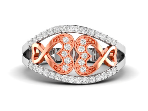 Heart Infinity Love Ring 3D-Druckmodell