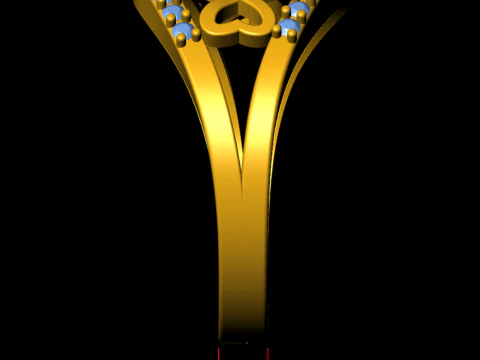 하트 인피니티 러브 링 3D 프린트 모델