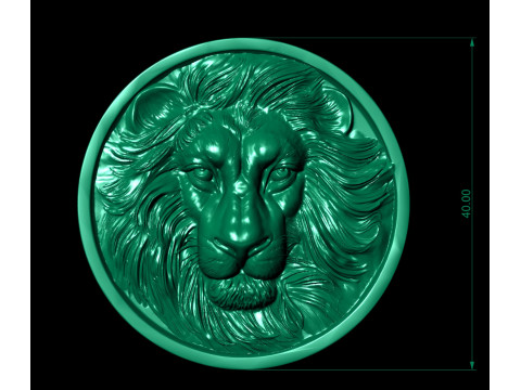 LION CNC COIN 3D print model 3D-printmodel
