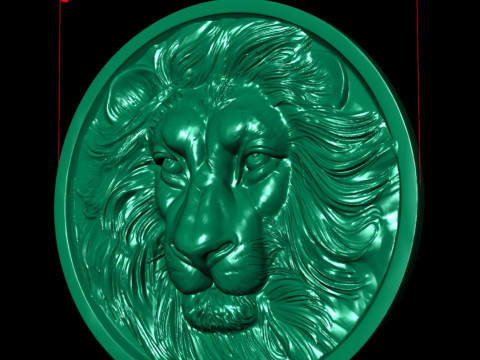 LION CNC COIN 3D print model 3D-printmodel