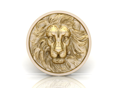 LION CNC COIN 3D print model 3D-printmodel