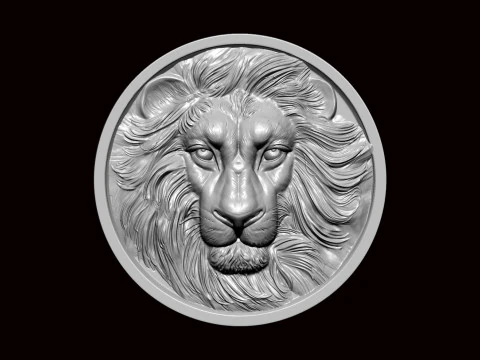 LION CNC COIN 3D print model 3D Print Model