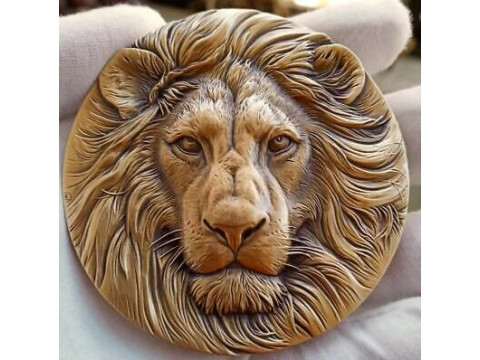 LION CNC COIN 3D print model 3D-printmodel