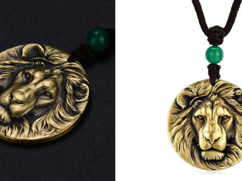 Ciondolo con perline di leone Modello di stampa 3D
