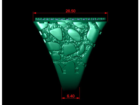Gents Diamond Nugget Ring 34 3D Print Model