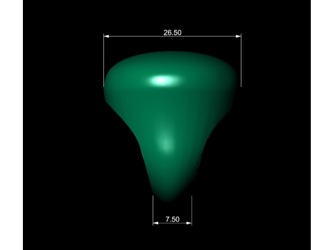 Round Dome Shape Ring Modelo de impresión 3D
