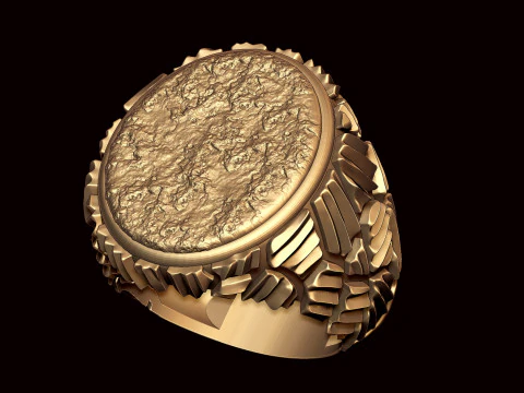 New Style Nugget Ring 3D Print Model