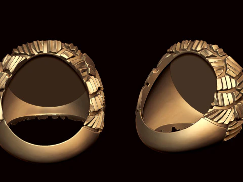 New Style Nugget Ring 3D Print Model