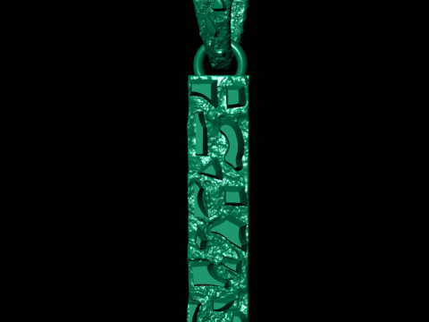 I LETTER INITIAL NUGGET PENDANT Modello di stampa 3D