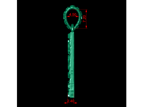 L LETTER INITIAL NUGGET PENDANT Modèles 3D en vedette