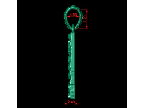 L LETTER INITIAL NUGGET PENDANT 3D Print Model