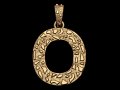 O LETTER INITIAL NUGGET PENDANT Modello di stampa 3D