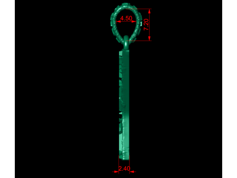 Y LETTER INITIAL NUGGET PENDANT 3D 打印模型