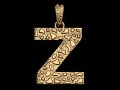 Z LETTER INITIAL NUGGET PENDANT Modello di stampa 3D