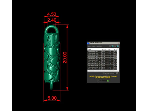 Nugget Textured Braslate Chain Link for Men 3D Print Model