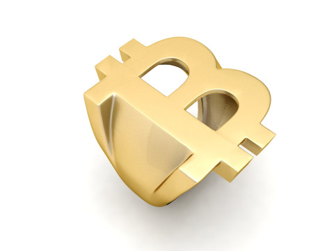 Bitcoin Letter Ring Combo 3D Print Model