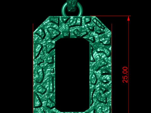 Plain Gold Nugget Number 0 Model Cetak 3D
