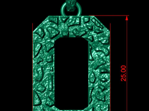 Plain Gold Nugget Number 0 3D Print Model