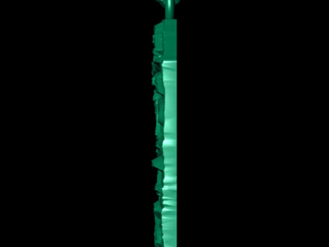 Plain Gold Nugget Number 0 3D Print Model