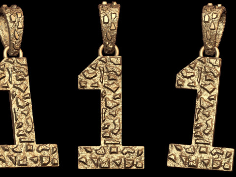 Plain Gold Nugget Number 1 3D Print Model