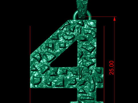 Plain Gold Nugget Number 4 3D प्रिंट मॉडल