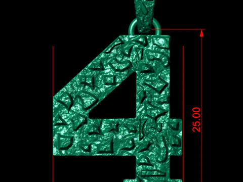 Plain Gold Nugget Number 4 3D Print Model