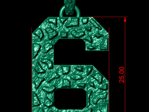 Plain Gold Nugget Number 6 3D Print Model