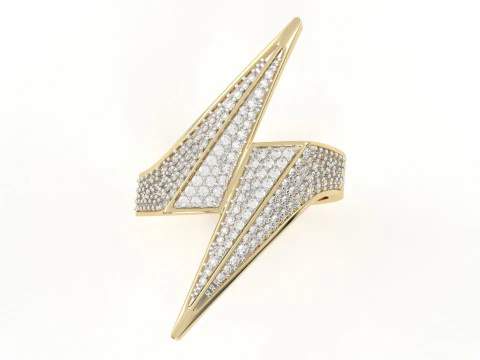 Anillo de se&ntilde;al de rayo Bolt Modelo de impresión 3D