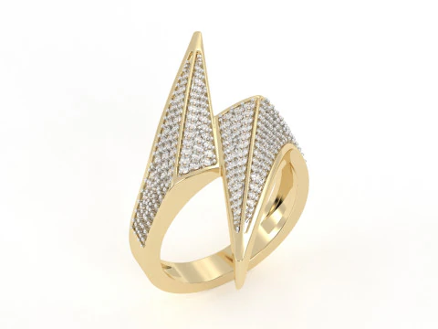 Anillo de se&ntilde;al de rayo Bolt Modelo de impresión 3D