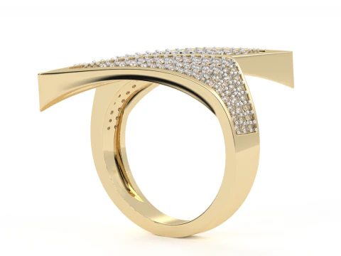 Anillo de se&ntilde;al de rayo Bolt Modelo de impresión 3D