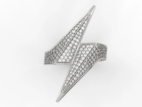 Anillo de se&ntilde;al de rayo Bolt Modelo de impresión 3D