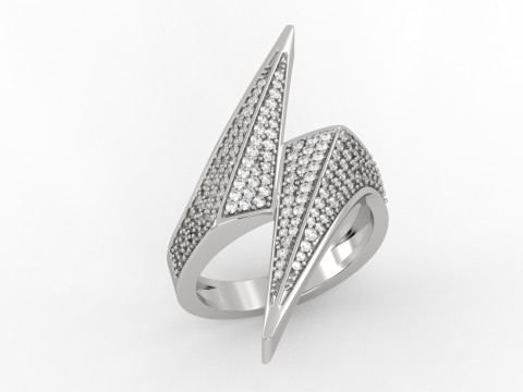 Bolt Lightning Sign Ring 3D प्रिंट मॉडल