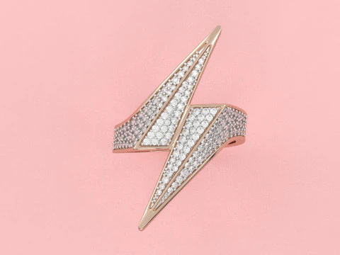 Anillo de se&ntilde;al de rayo Bolt Modelo de impresión 3D