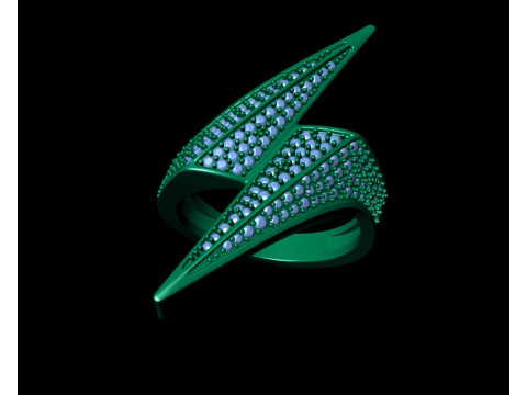 Anillo de se&ntilde;al de rayo Bolt Modelo de impresión 3D