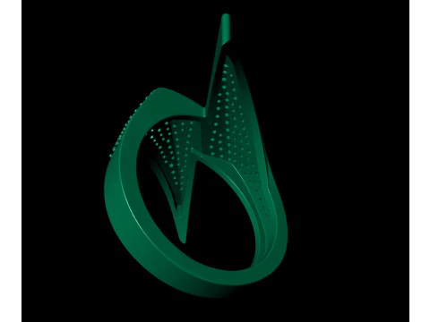 Anillo de se&ntilde;al de rayo Bolt Modelo de impresión 3D