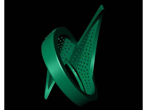 Anillo de se&ntilde;al de rayo Bolt Modelo de impresión 3D