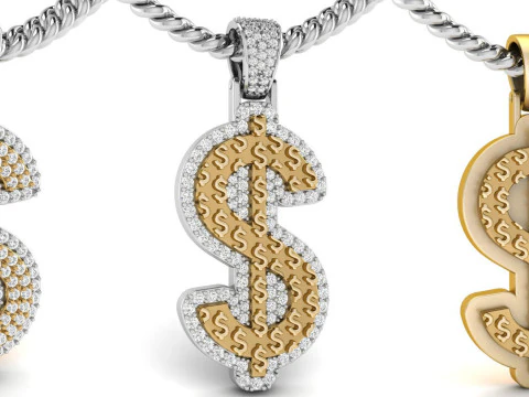 Dollar Pendant Collection Modelo de Impressão 3D