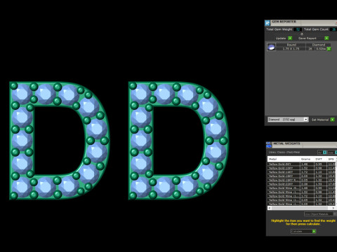 D Letter Alphabets Studs Earrings 3D 打印模型