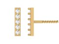 I Letter Alphabets Studs Earrings Modello di stampa 3D