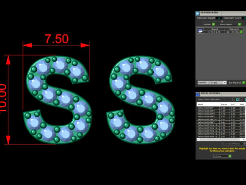 S Letter Alphabets Studs Earrings 3D Print Model