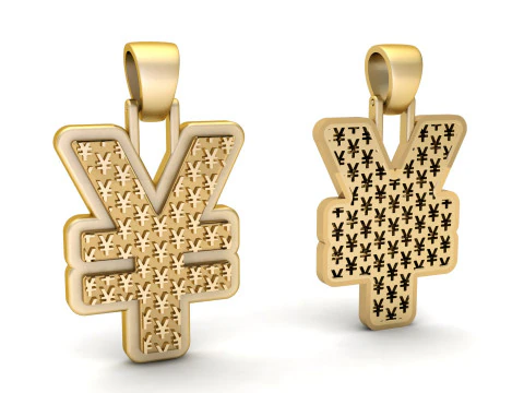 Yen Currency Pendant Collection 3D Print Model