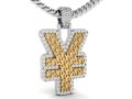 Yen Currency Hip-hop Pendant Modèles 3D en vedette