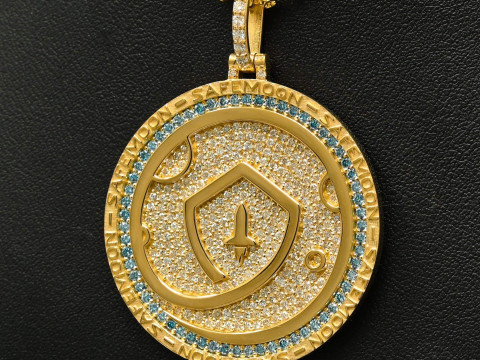 Safemoon Moonstone Diamond Pendant 3D-Druckmodell