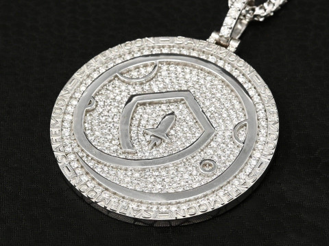 Safemoon Moonstone Diamond Pendant Modello di stampa 3D