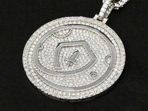 Safemoon Moonstone Diamond Pendant 3D Print Model