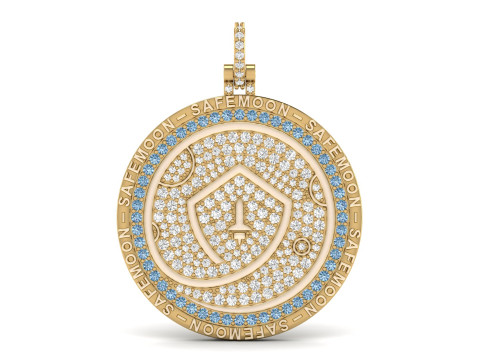 Safemoon Moonstone Diamond Pendant Modello di stampa 3D