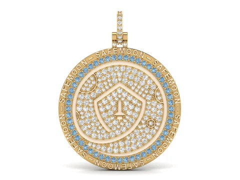 Safemoon Moonstone Diamond Pendant 3D Print Model