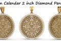 Mayan Calendar Diamond Pendant 3D Print Model