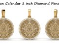 Mayan Calendar 1 inch Diamond Pendant 3D Print Model