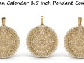 Mayan Calendar 1 and half inch Diamond Pendant 3D Print Model